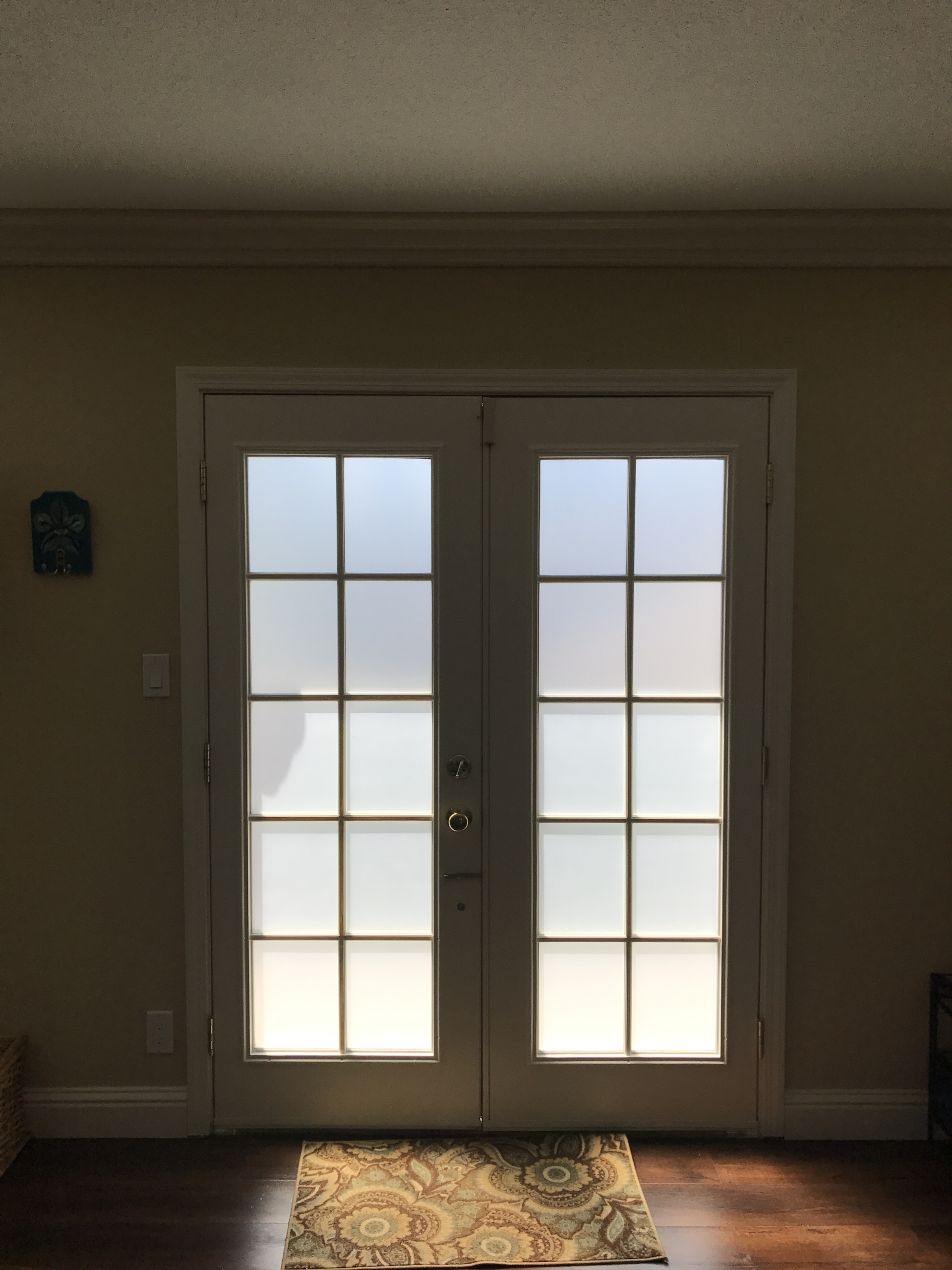 frost tint french doors